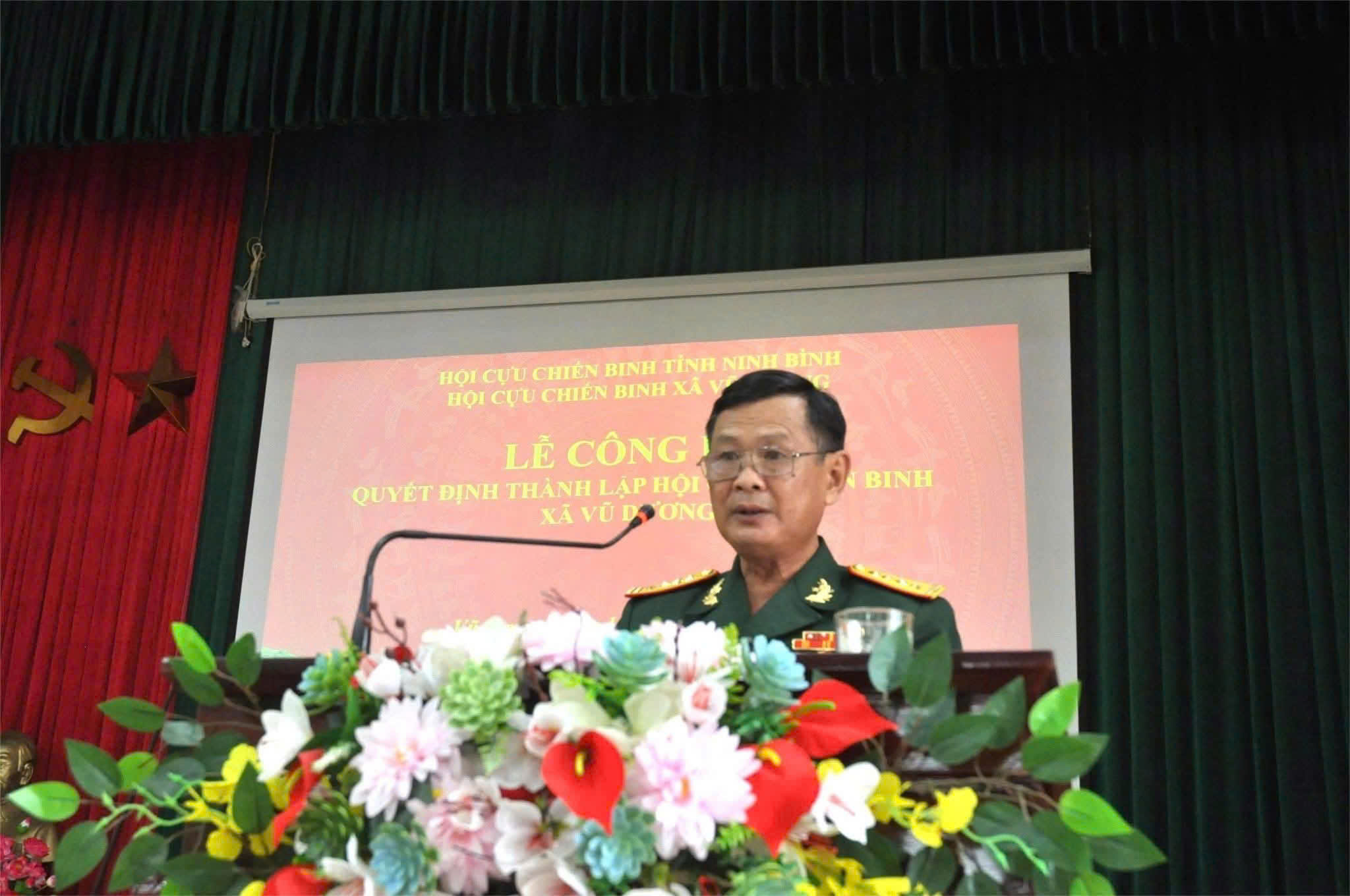 Lễ công bố Quyết định thành lập hội Cựu chiến binh xã Vũ Dương